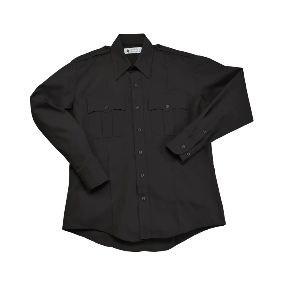 Liberty Uniform 100% polyester Police/Guard Shirt (Black) | LIB-761MBK