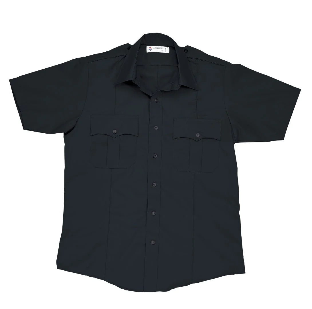 Liberty Uniform S/S police shirt, 100% polyester (Black) | LIB-771MBK