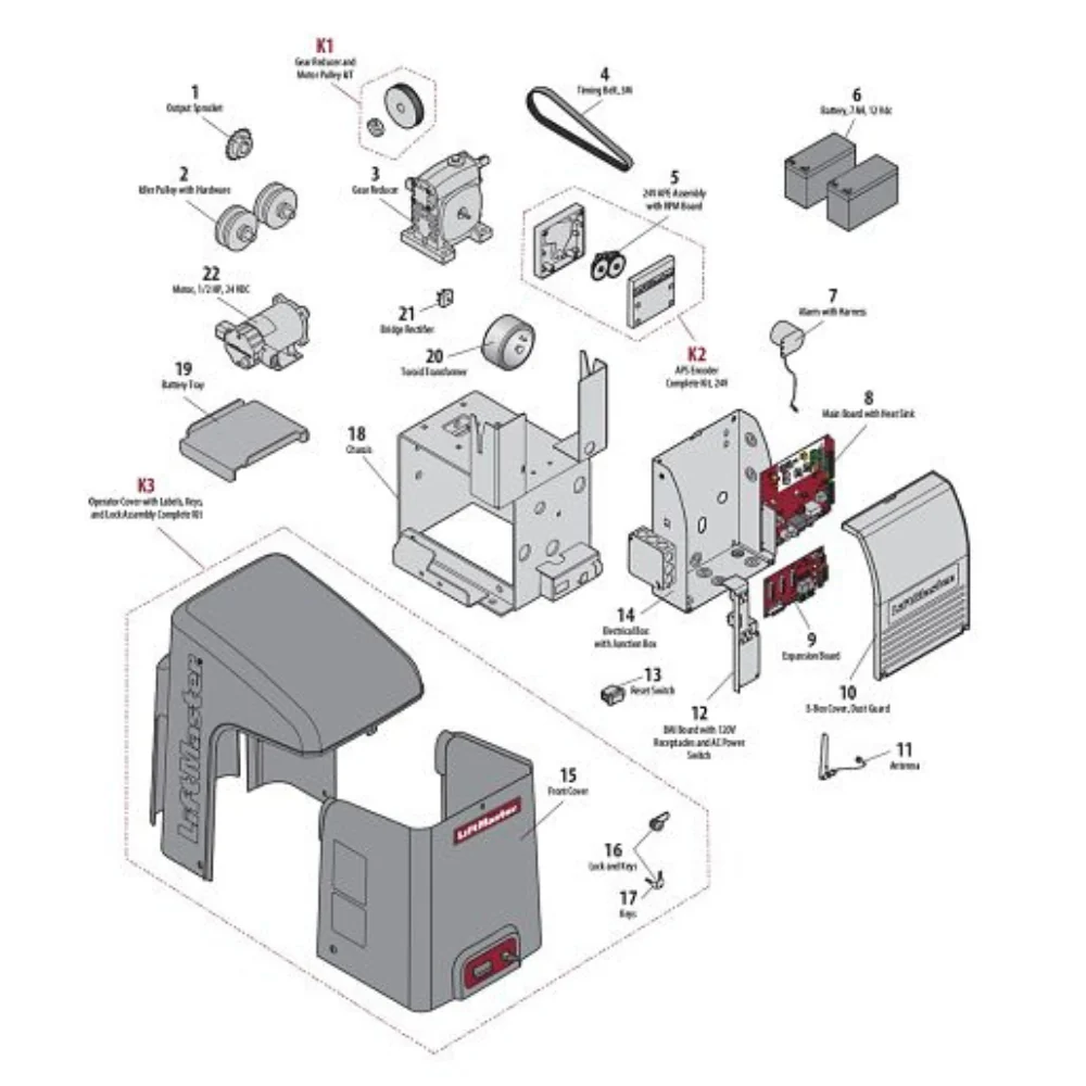 LiftMaster CSL24UL 24VDC High Traffic Commercial Slide Gate Operator - Image 7
