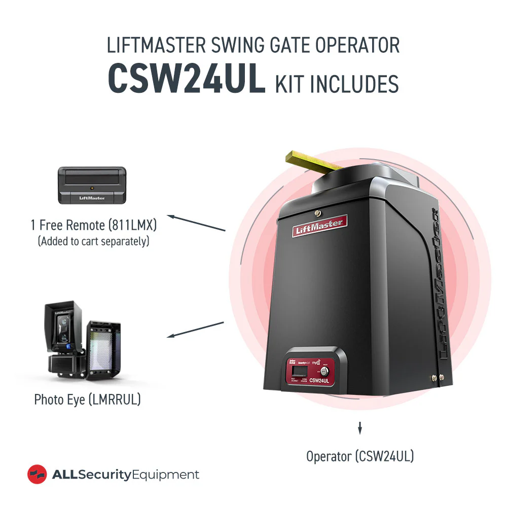 LiftMaster CSW24UL 24VDC High Traffic Commercial Swing Operator - Image 2