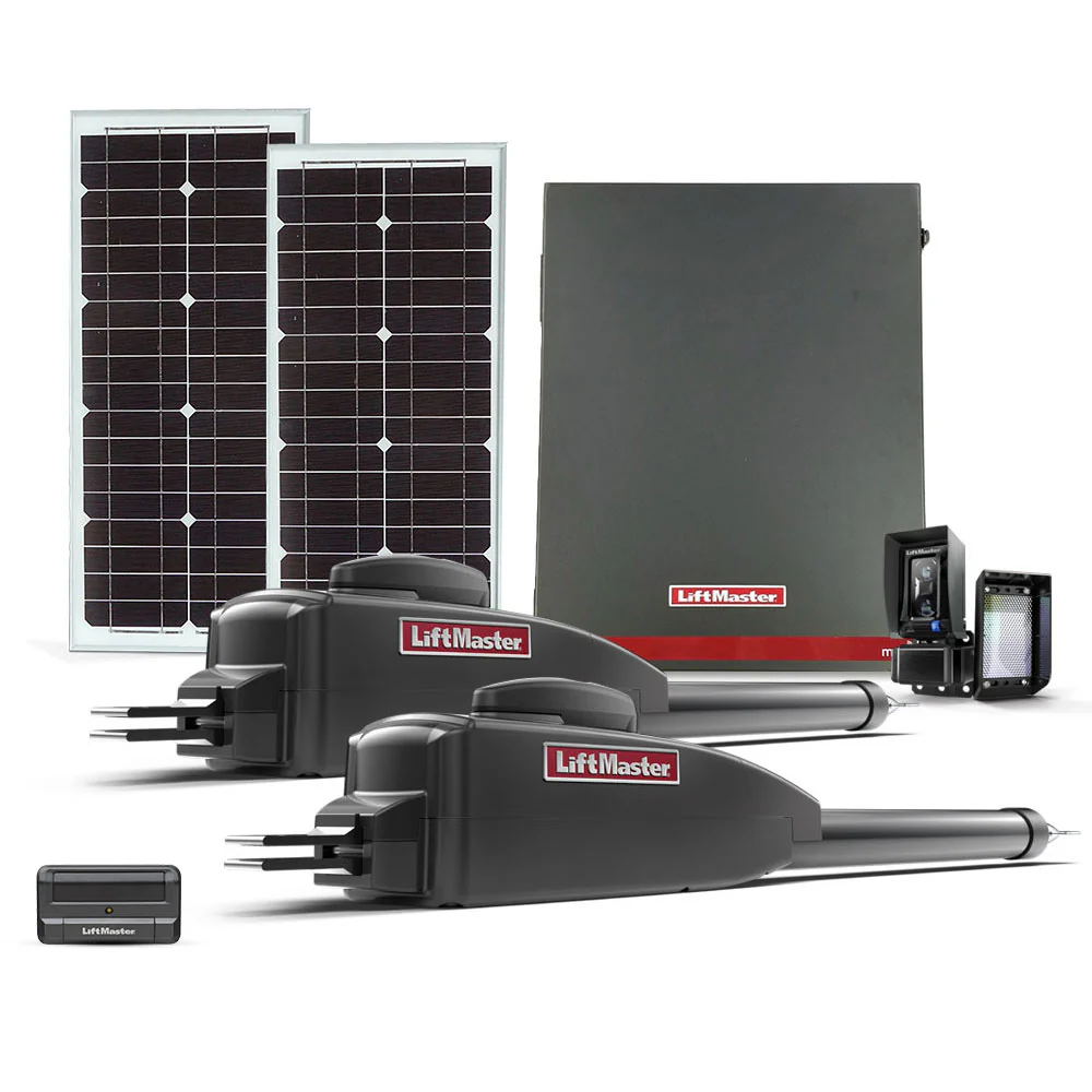 LiftMaster Upgraded Dual Swing Gate Opener Solar Kit | LIF-LA400XL40W-DUAL