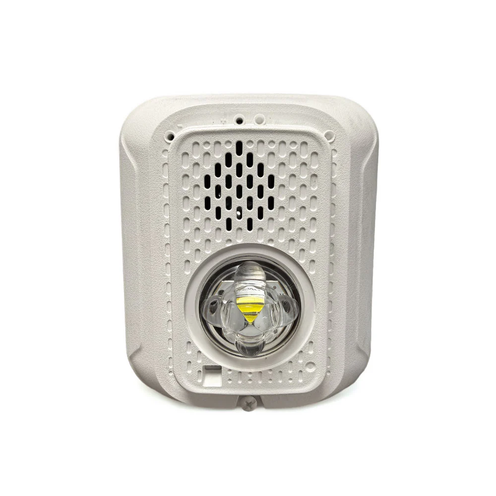 LiftMaster Plain White 2-Wire with Horn Strobe (12/24VDC) | LIF-LMHS24W