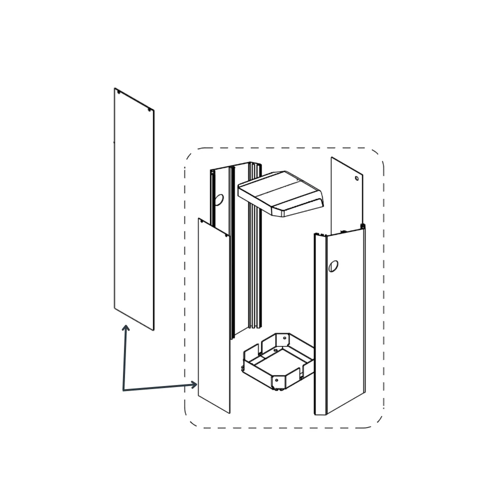 Magnetic Autocontrol Tall Housing Front Door | MAG-TVHN01