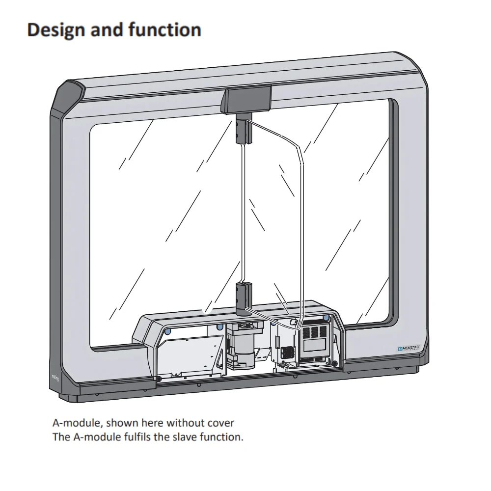Magnetic Autocontrol mWing Basis A Pedestrian Gate (Standard Width) | MAG-FMWBS_ML - Image 4