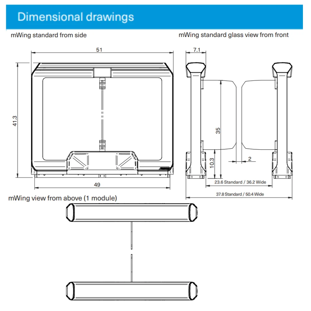 Magnetic Autocontrol mWing Basis A Pedestrian Gate (Wide Width) | MAG-FMWBW_ML - Image 5