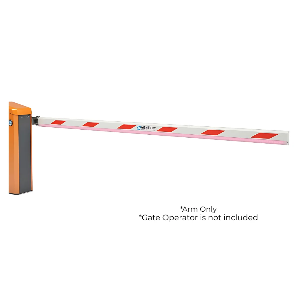 Magnetic Autocontrol 15' White Octagonal MicroBoom Arm with LED Strips Only | MAG-MICROBOOM_LC015