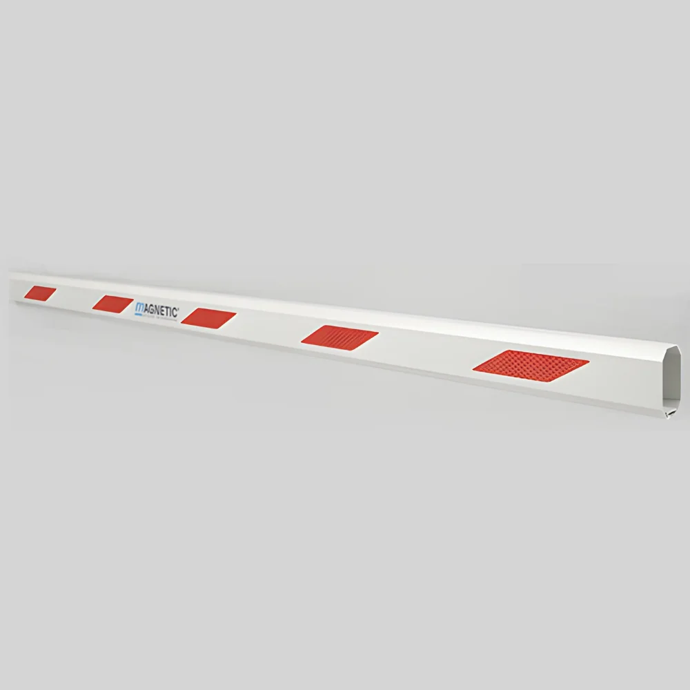 Magnetic Autocontrol 15' White Octagonal MicroBoom Barrier Arm Only | MAG-MICROBOOM_NC015 - Image 2