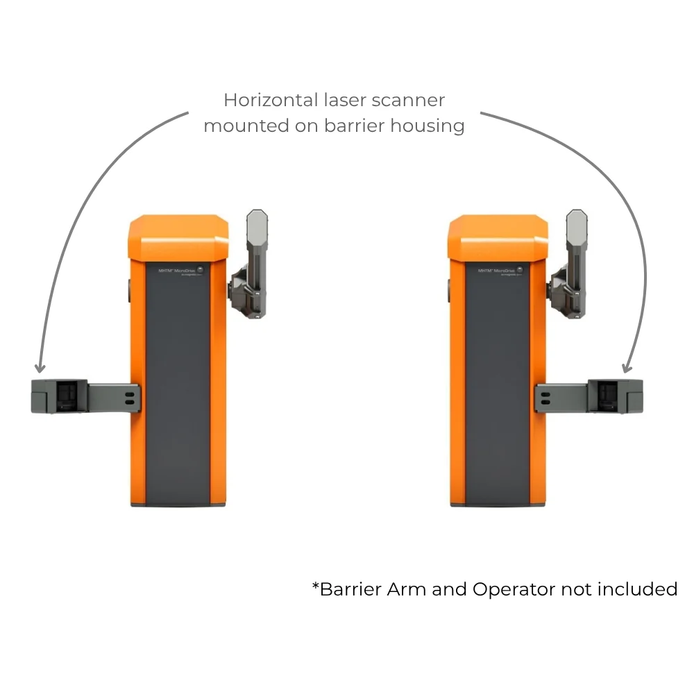 Magnetic Autocontrol Horizontal Laser Scanner Mounted on Barrier Housing without Power Supply | MAG-MLHH02 - Image 2