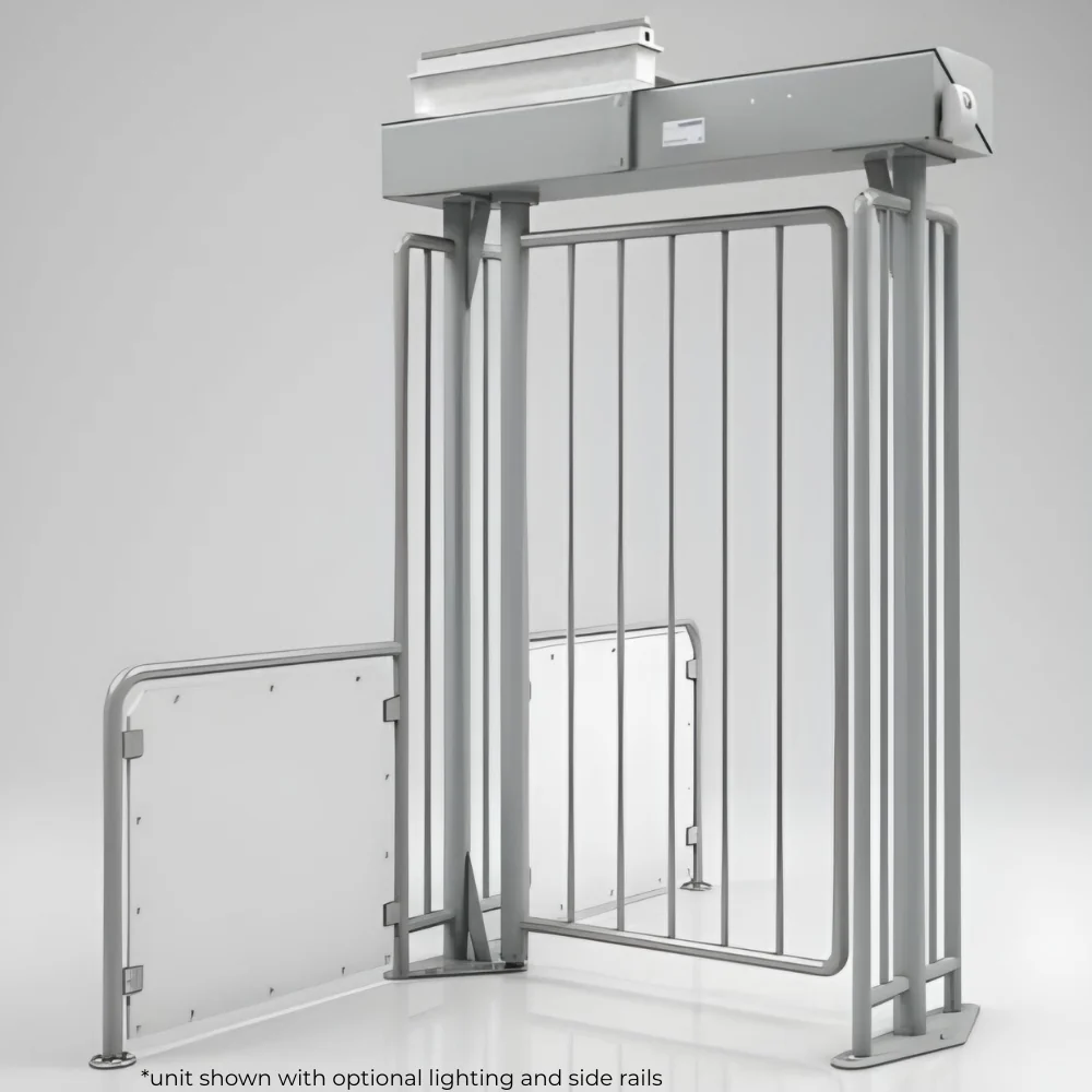 Magnetic Autocontrol MPG Add-On Full-Height Motorized Swing Gate (RAL 7042 & SS 316) | MAG-MPG-162C-C140