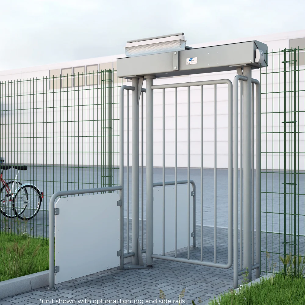 Magnetic Autocontrol MPG Standalone Full-Height Motorized Swing Gate (RAL 7042 & SS 316) | MAG-MPG-172C-C140 - Image 2