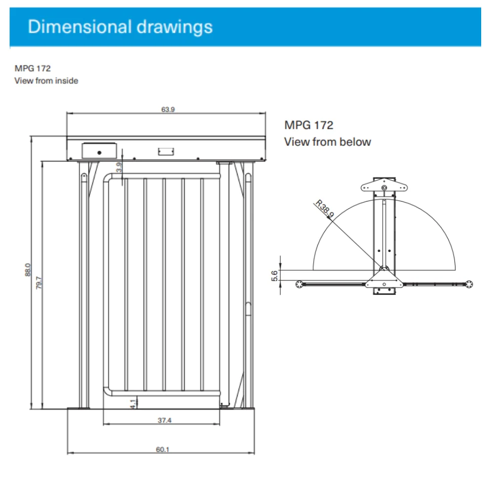 Magnetic Autocontrol MPG Standalone Full-Height Motorized Swing Gate (RAL 7042 & SS 316) | MAG-MPG-172C-C140 - Image 4