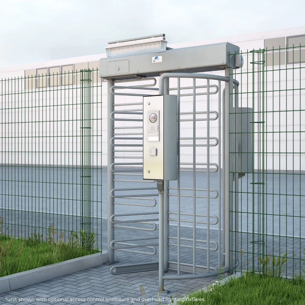 Magnetic Autocontrol MPT Full-Height Single-Lane Motorized Turnstile (RAL 7042/SS 316) | MAG-MPT132C-C340 - Image 2