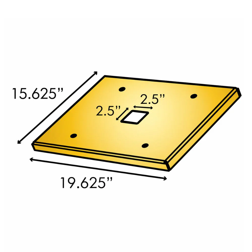Maximum Controls BASE-PLATE Gate Operator Metal Base Plate