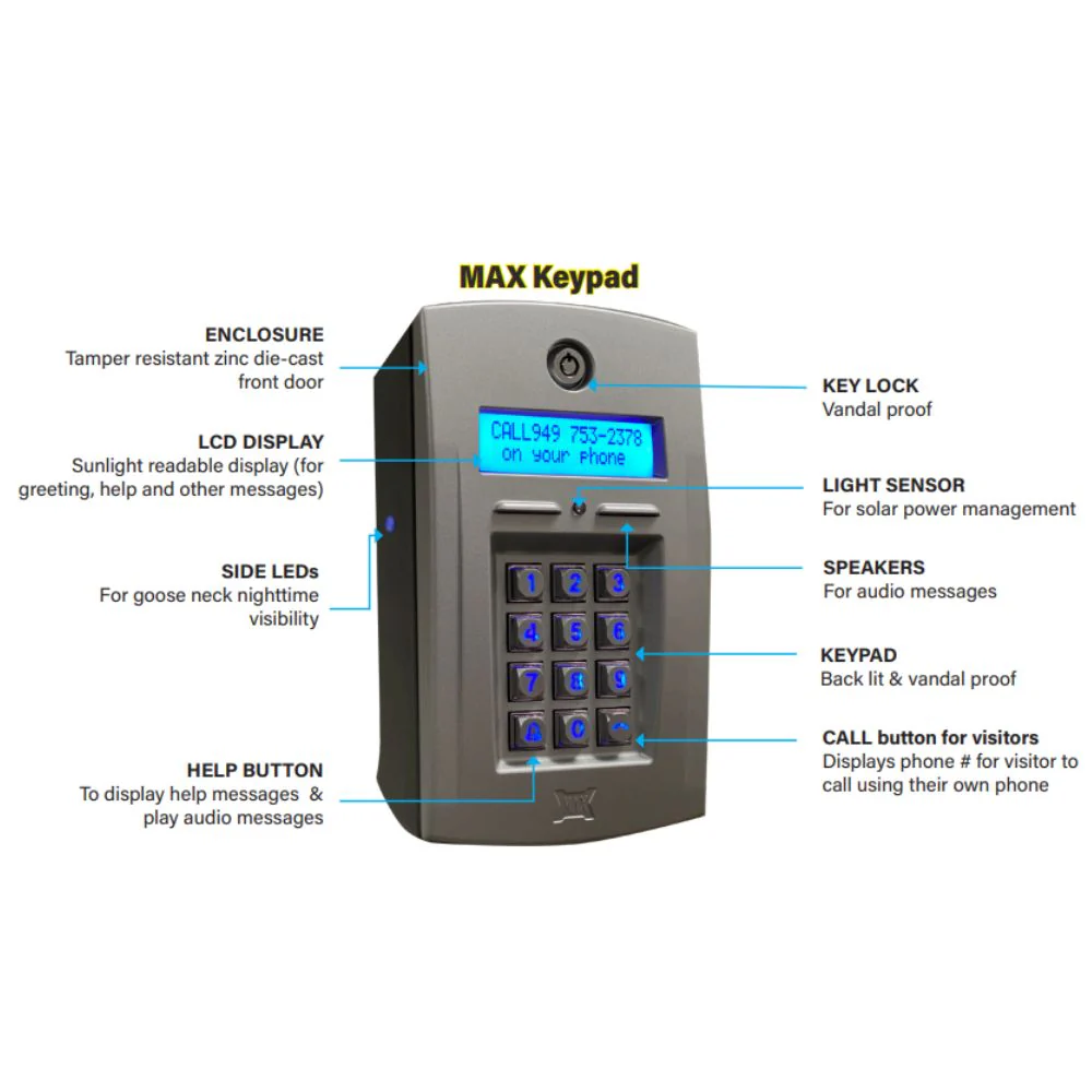 Maximum Controls Max-Keypad for Max Cloud App and Max Cell Hub - Image 3