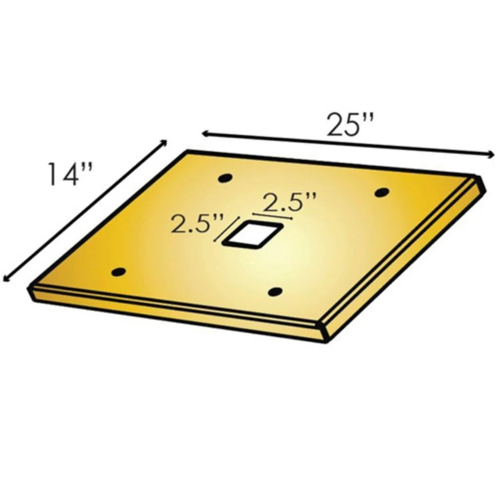 Maximum Controls Gate Operator Metal MEGATRON-BASE-PLATE Base Plate For All MAX MEGATRON Operators