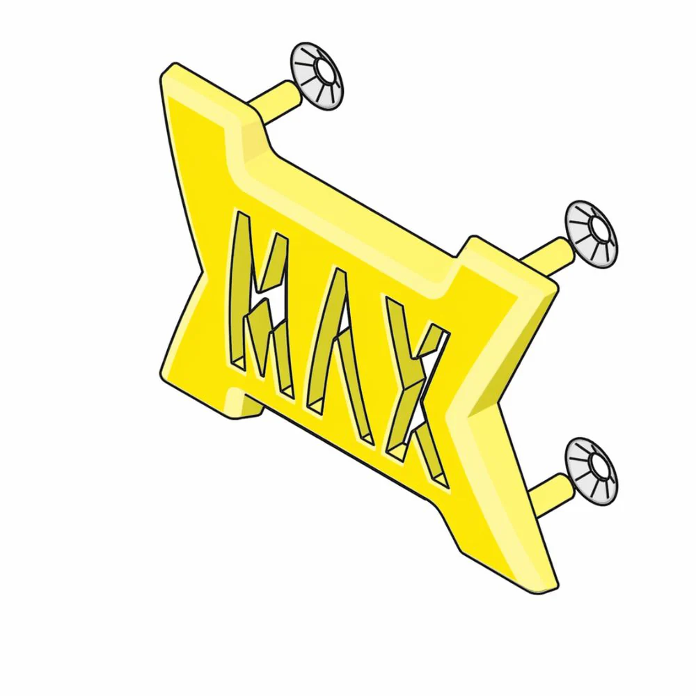 Maximum Controls MX008 Max Emblem With Hardware For All Operator Models