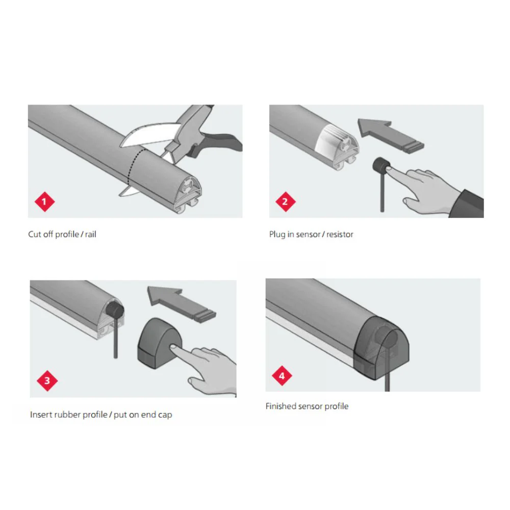 Mayser 7504003 SP57-2 DIY Safety Edge Assembly Kit (6.56' Length) - Image 10
