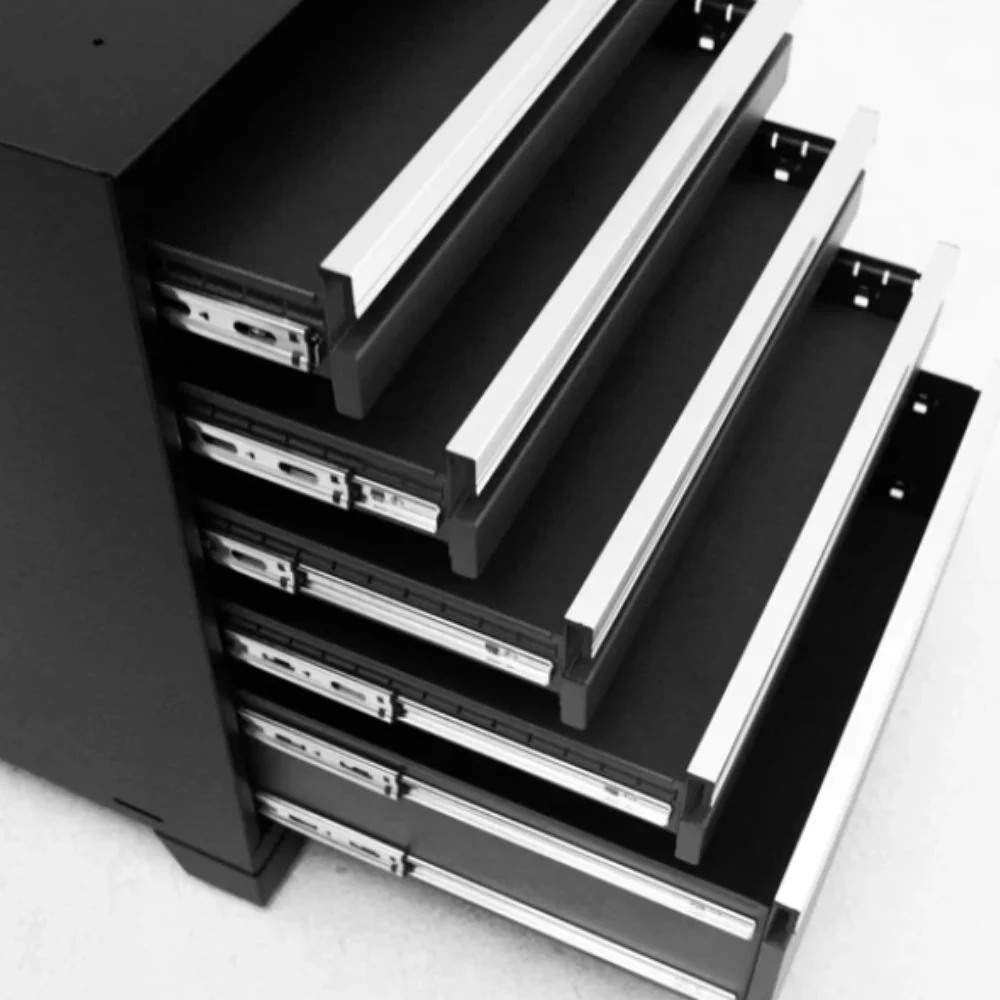 NewAge Products Pro Series 14 Piece Cabinet Set (Black Frame with Black Door) - Image 6