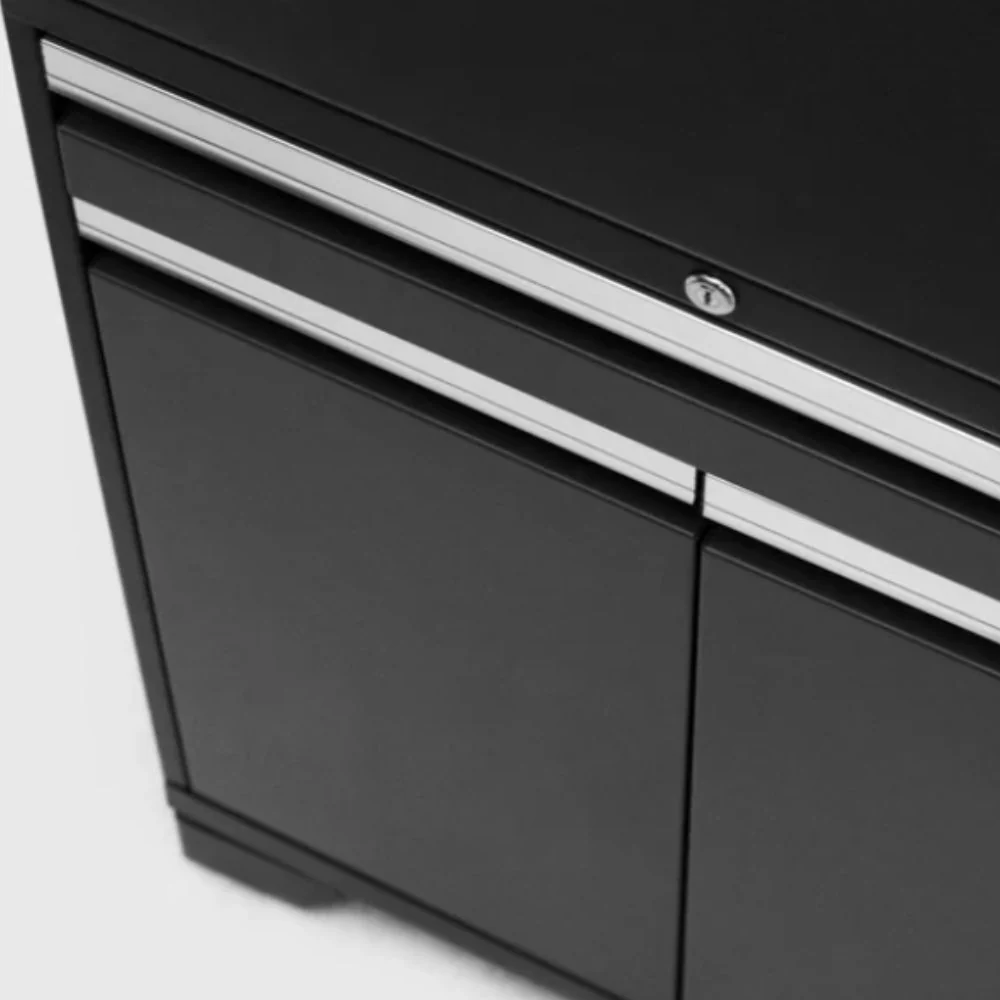 NewAge Products Pro Series 14 Piece Cabinet Set (Black Frame with Black Door) - Image 7
