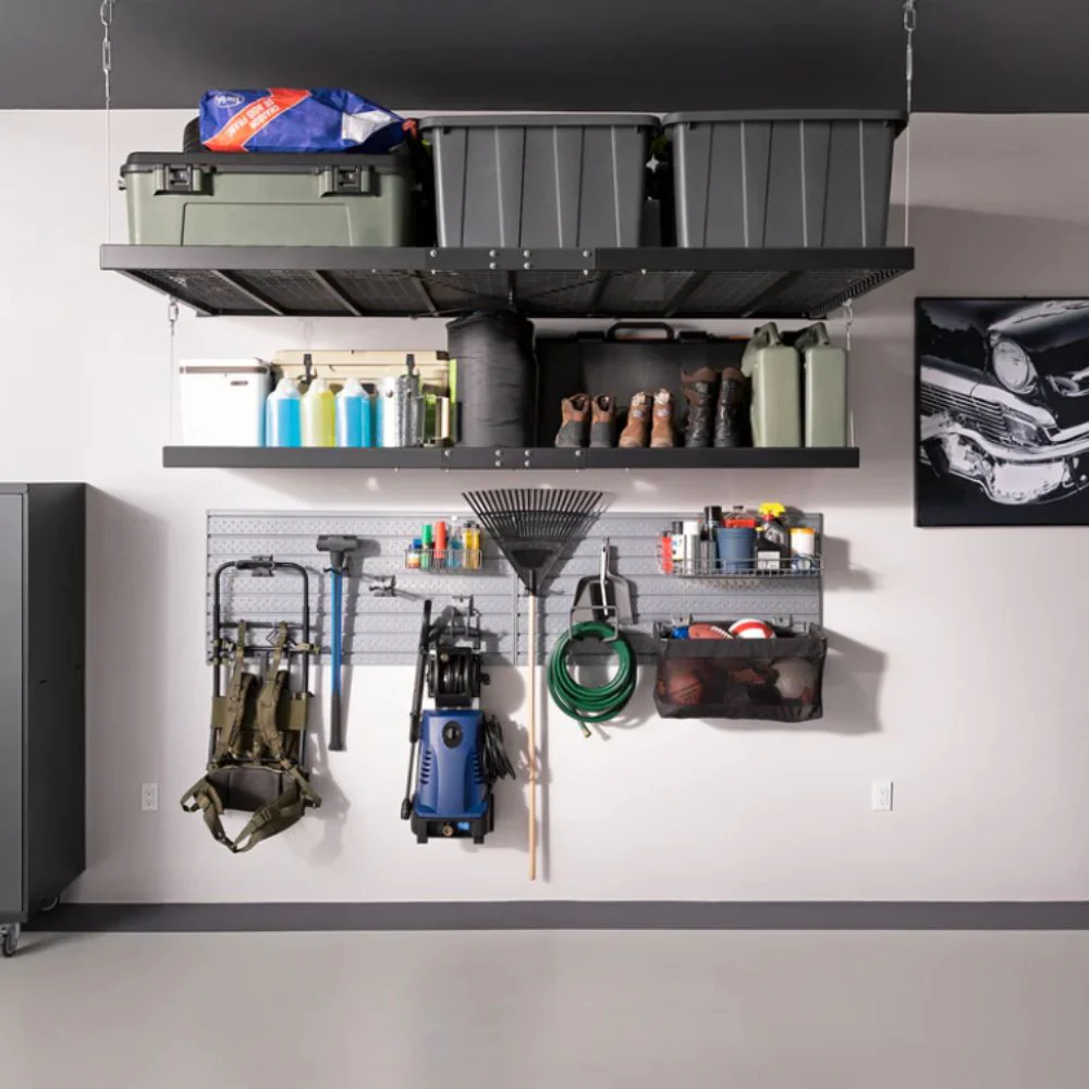 NewAge Products Pro Series 2'x8' Wall Mounted Steel Shelf - Image 5