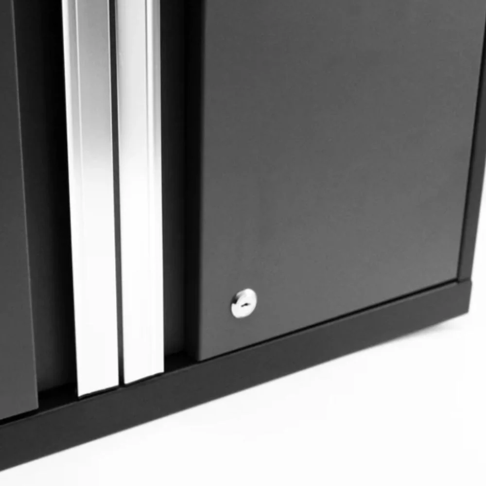 NewAge Products Pro Series 7 Piece Cabinet Set (Black Frame with Black Door) - Image 3