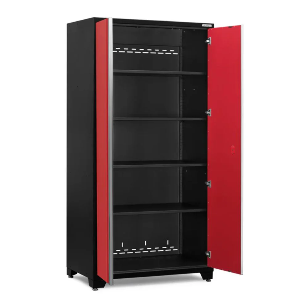 NewAge Products Pro Series 42" Multi-Use Locker - Black Frame with Red Door | NEW-51143 - Image 2