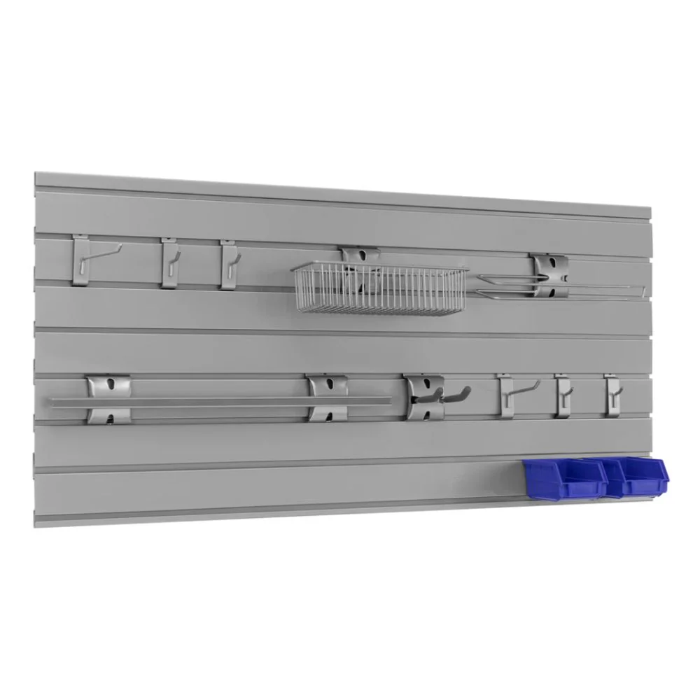 NewAge Products Steel Slatwall 12-Piece Accessory Kit | NEW-51720 - Image 2