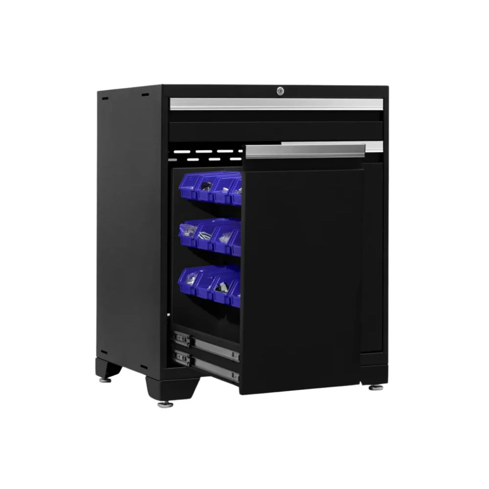 NewAge Products Pro Series Multi-Functional Cabinet - Black Frame with Gray Door | NEW-52003 - Image 4