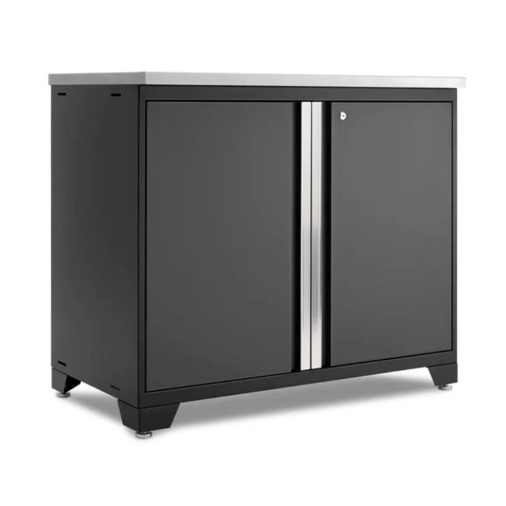 NewAge Products Pro Series 42" Sink Cabinet without Faucet - Black Frame/Gray Door | NEW-52638