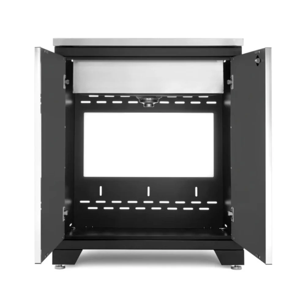 NewAge Products Pro Series 28" Sink Cabinet without Faucet - Black Frame/Gray Door | NEW-52639 - Image 3