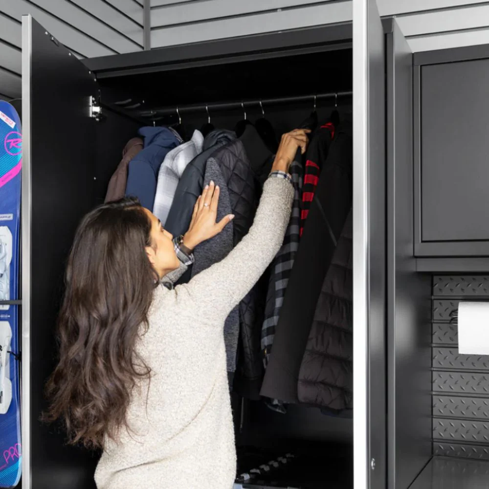 NewAge Products Pro Series 42" Multi-Use Locker - Black Frame with Black Door | NEW-52843 - Image 8