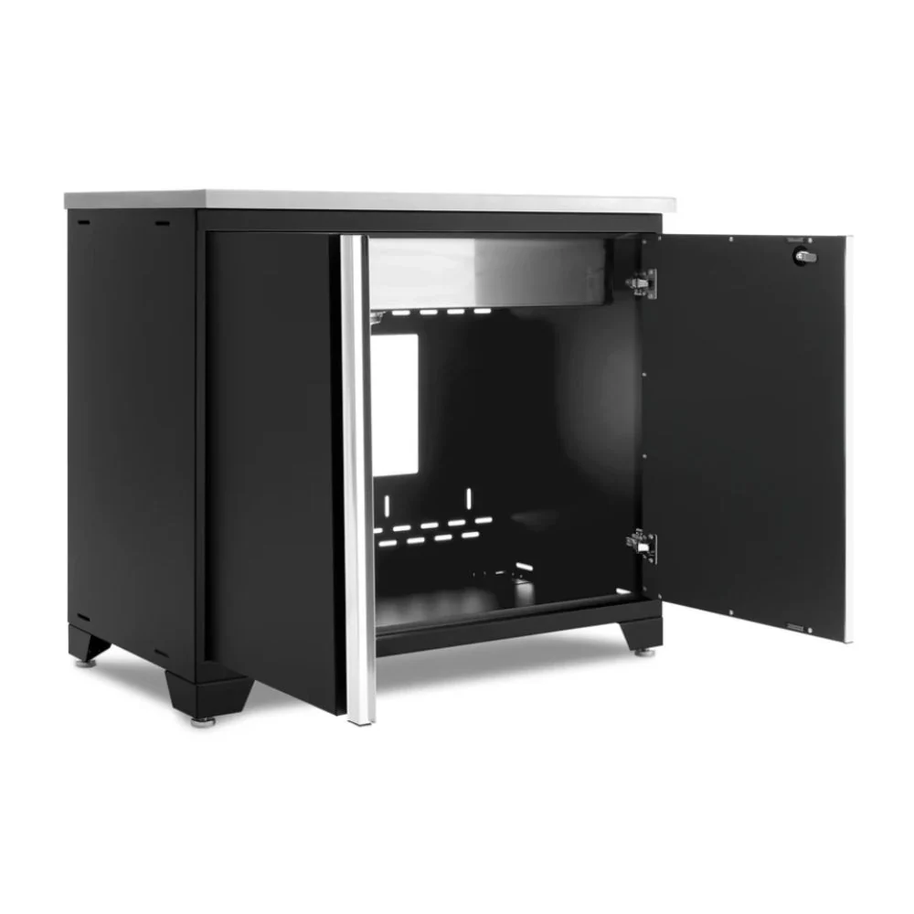 NewAge Products Pro Series 42" Sink Cabinet without Faucet - Black Frame/Black Door | NEW-52888 - Image 3
