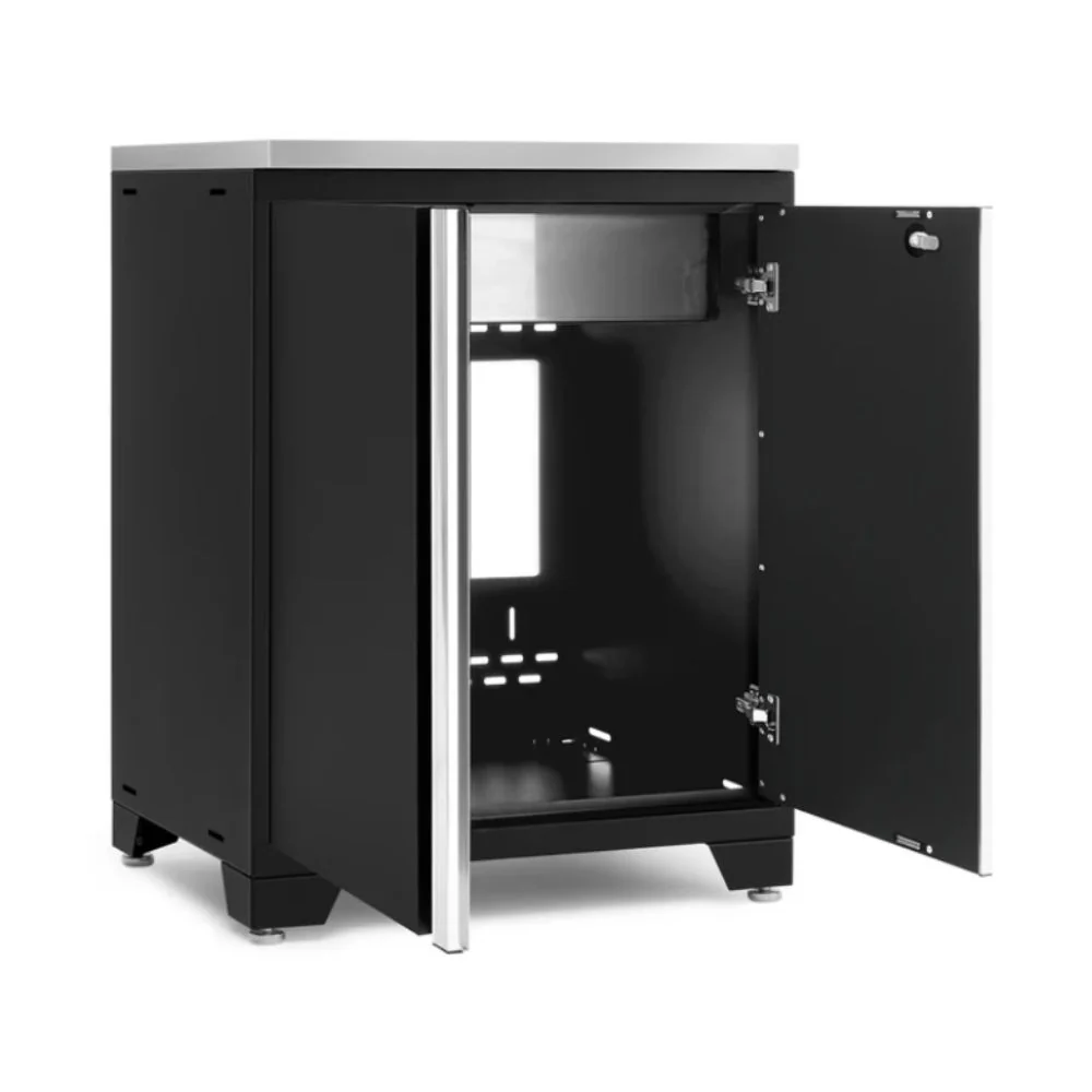 NewAge Products Pro Series 28" Sink Cabinet without Faucet - Black Frame/Black Door | NEW-52889 - Image 3