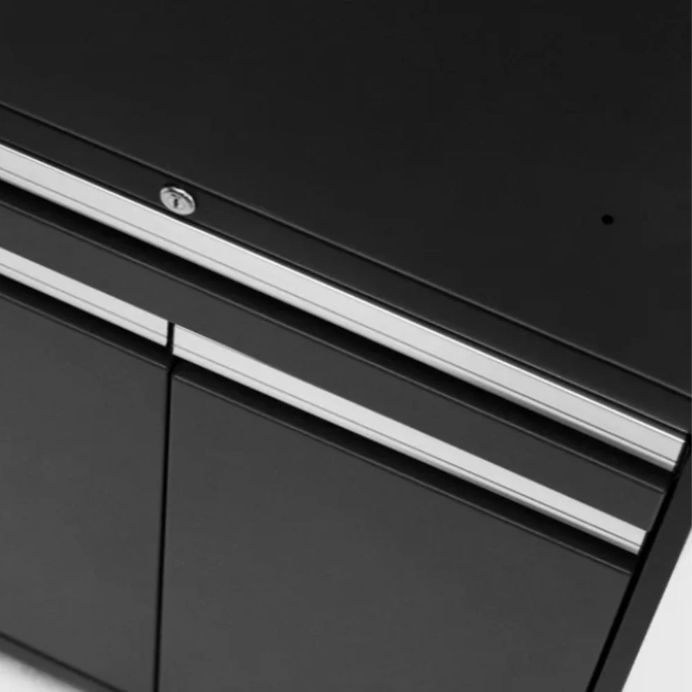 NewAge Products Pro Series 9 Piece Cabinet Set - Black Frame/Black Door - Image 6