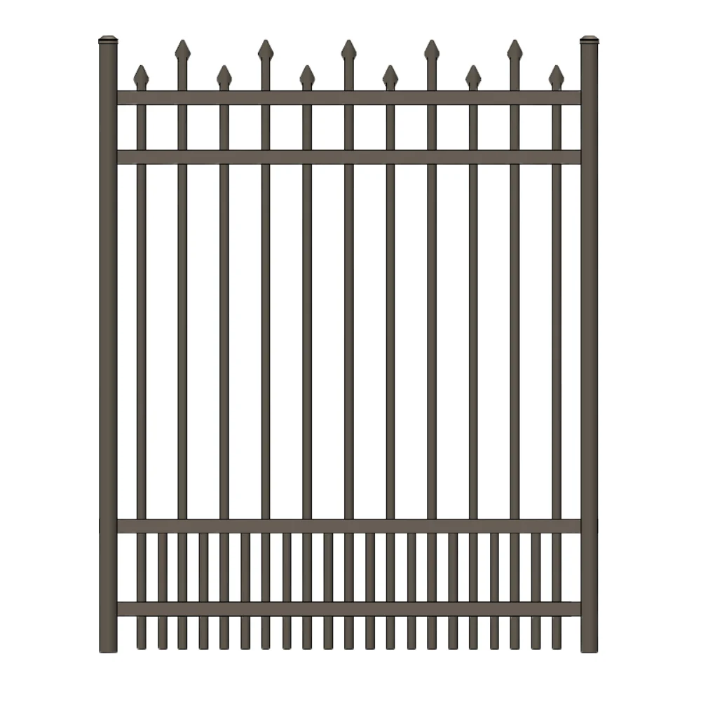 Parkway Walk Gate 3’ H x 3.5’ W Aluminum California Style - iDeal (Bronze) - Image 2