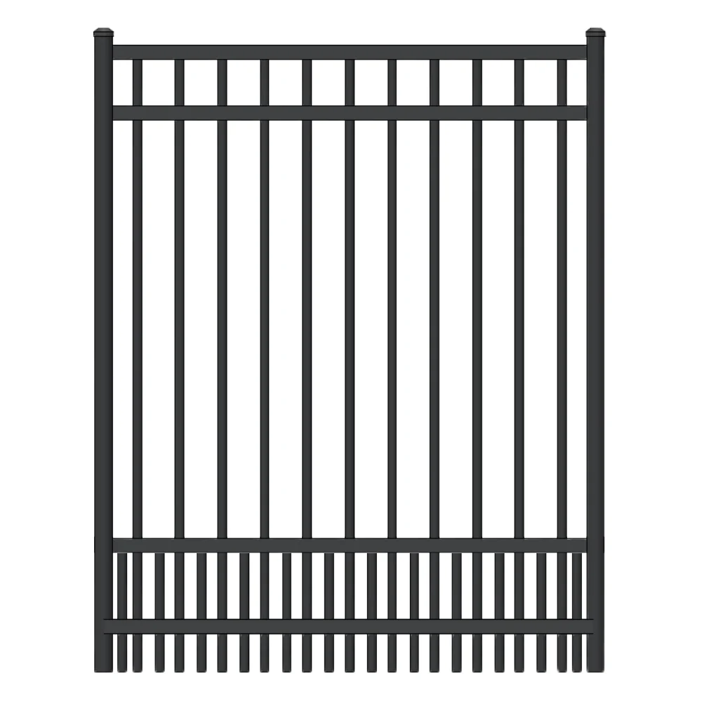 Parkway Walk Gate 4’ H x 5’ W Aluminum Long Islander Style - iDeal (Black) - Image 2