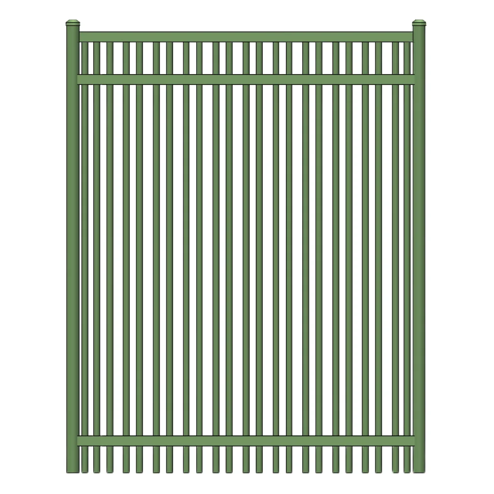 Parkway Walk Gate 4’ H x 5’ W Aluminum Long Islander Style - iDeal (Hunter Green) - Image 4