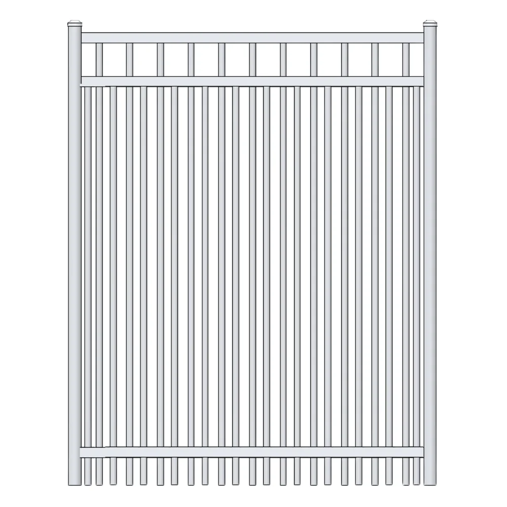 Parkway Walk Gate 5’ H x 4’ W Aluminum Long Islander Style - iDeal (White) - Image 3