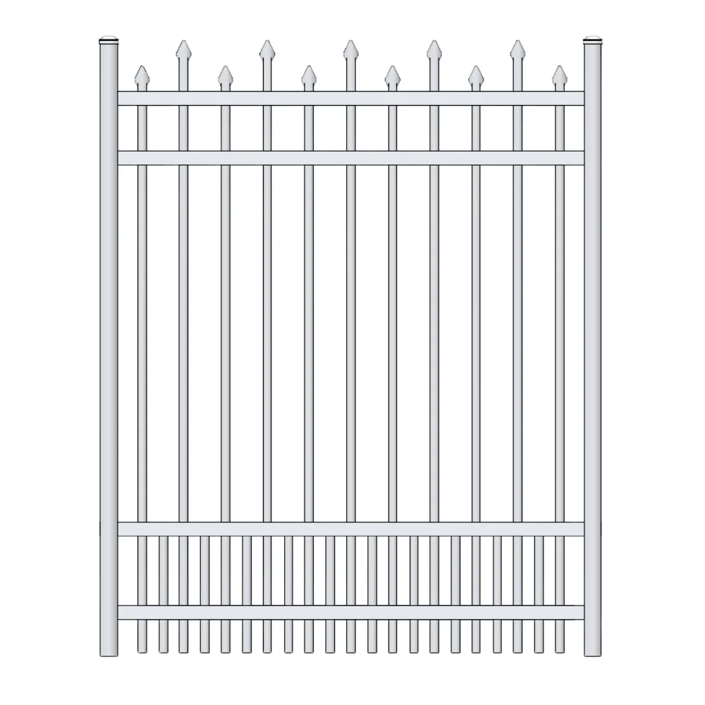 Parkway Walk Gate 5’ H x 6’ W Aluminum California Style - iDeal (White) - Image 2