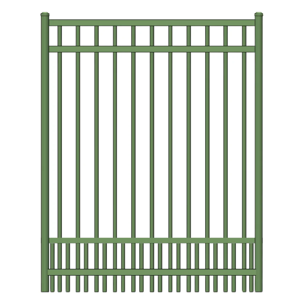 Parkway Walk Gate 5’ H x 6’ W Aluminum Long Islander Style - iDeal (Hunter Green) - Image 2