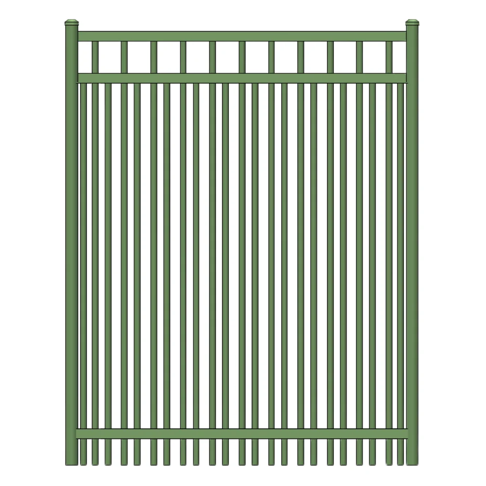 Parkway Walk Gate 6’ H x 6’ W Aluminum Long Islander Style - iDeal (Hunter Green) - Image 3