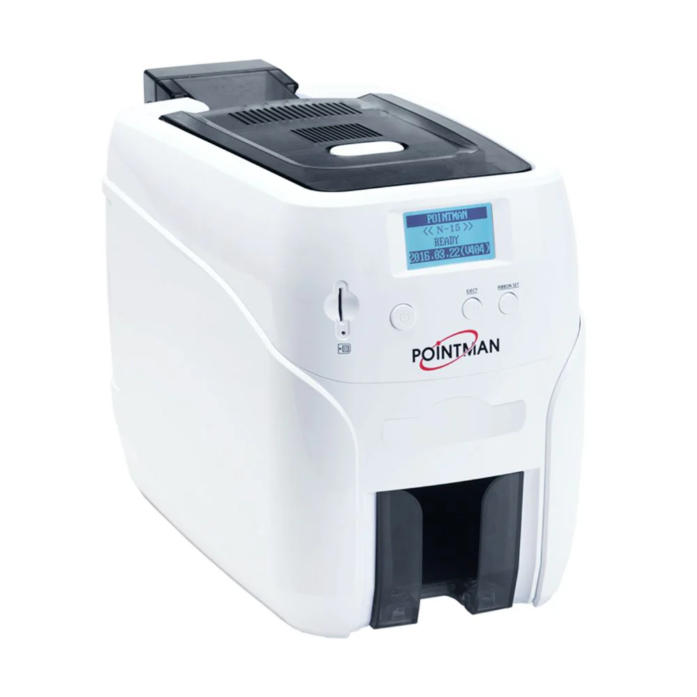 Pointman N15-0101-00 Nuvia N15 Single-Sided Card Printer with Contact Smart Card Encoder