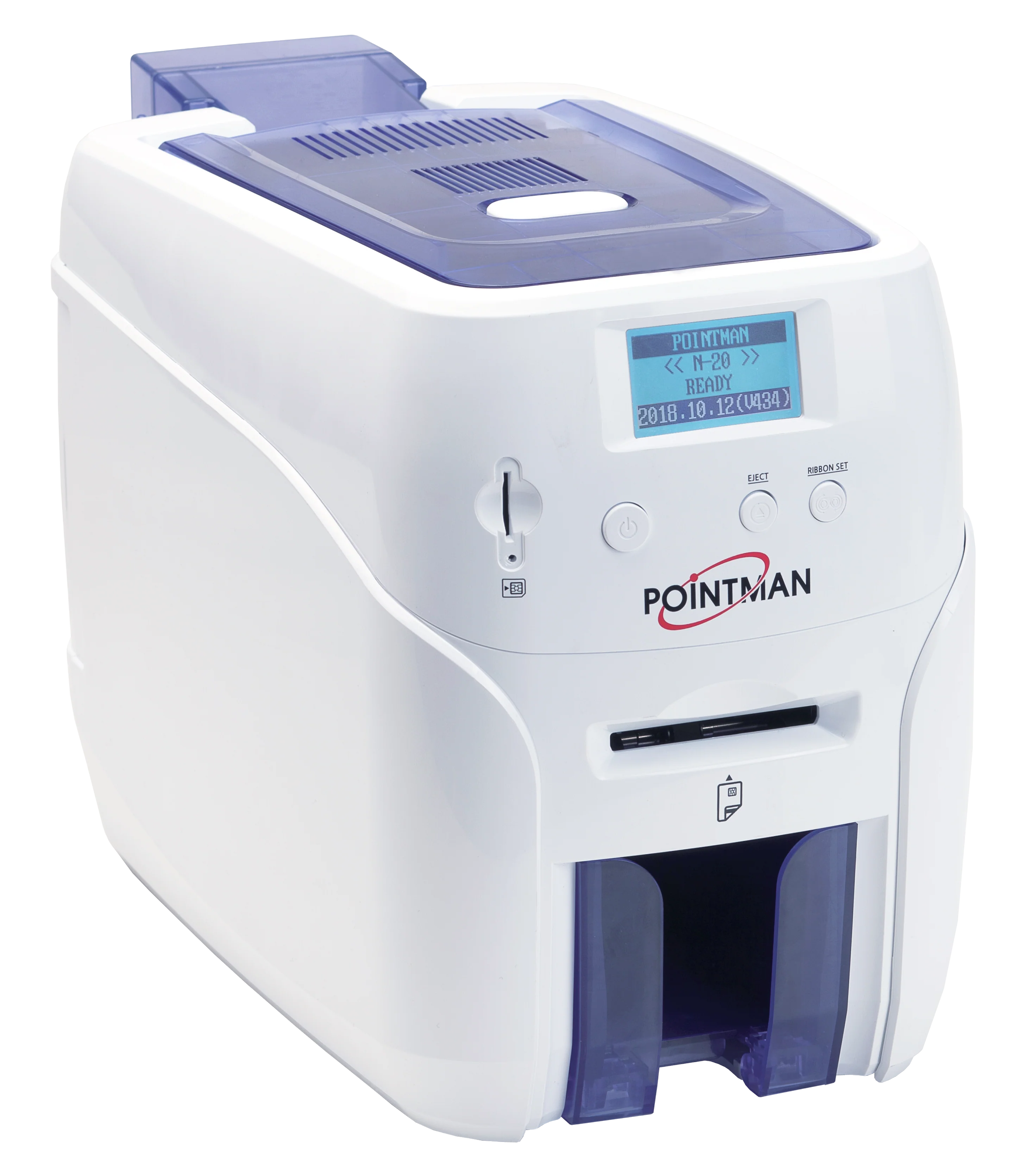 Pointman N21-1001-00 Nuvia N20D Dual-Sided Card Printer w/ ISO Magnetic Stripe Encoder
