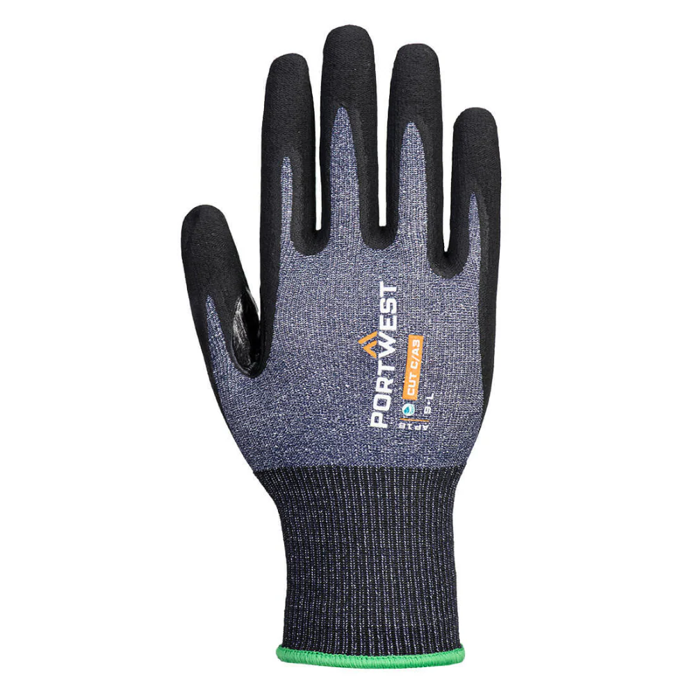 Portwest AP18 - SG Cut C15 Nitrile in Blue/Black (12 Pairs) - Image 2