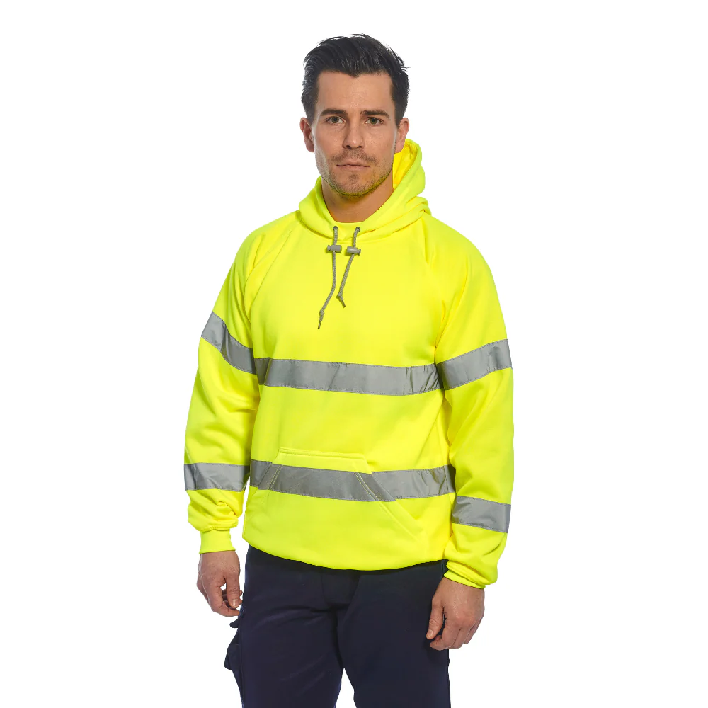Portwest B304 - Hi-Vis Hooded Sweatshirt (Yellow) - Image 5