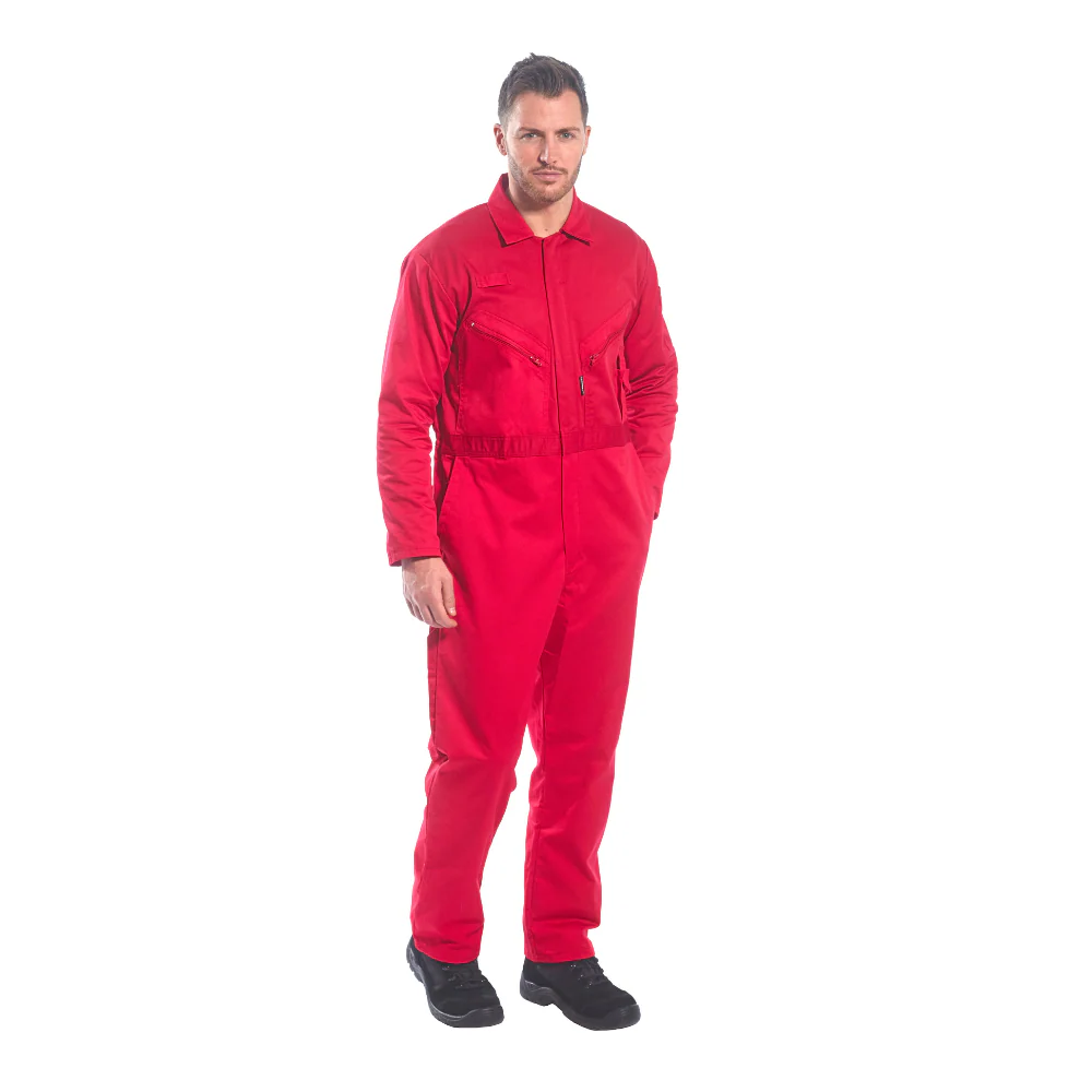 Portwest C813 - Liverpool Zipper Coverall (Red) - Image 2