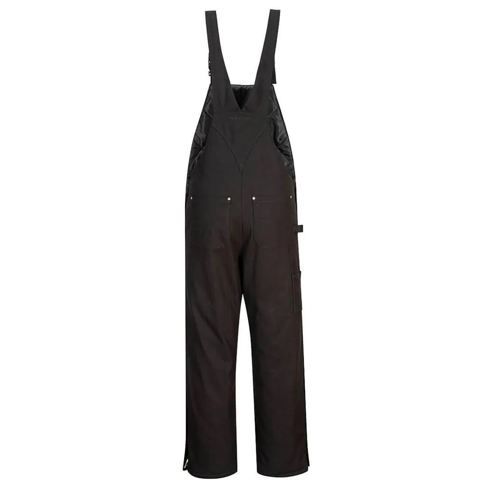Portwest DC802 - DuraDuck Work Quilt Lined Bib and Brace - Image 2
