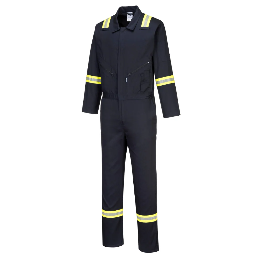 Portwest F129 - Iona Xtra Cotton Coverall (Navy Blue) - Image 2