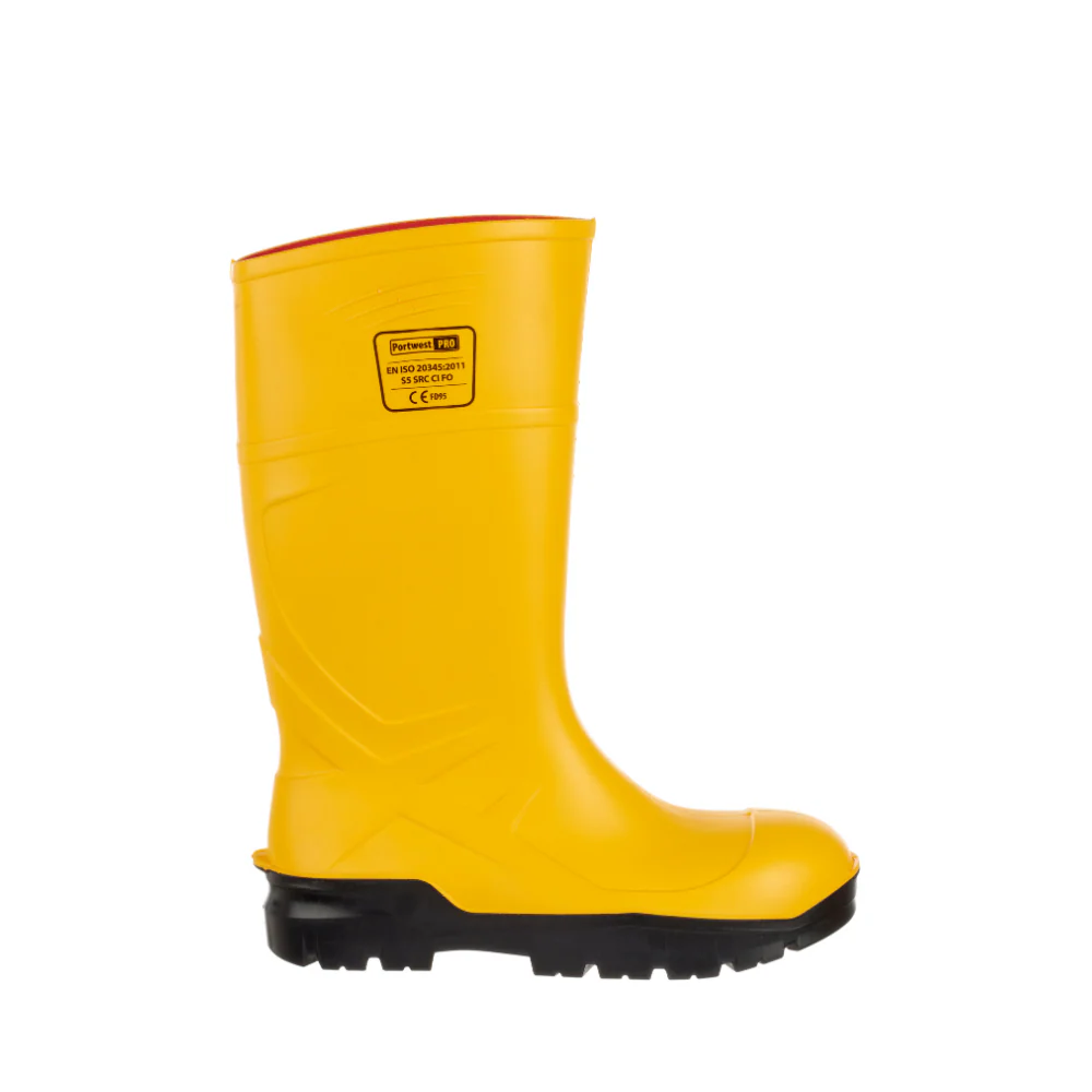 Portwest FD95 - PU Safety Wellington S5 CI FO (Yellow) - Image 3