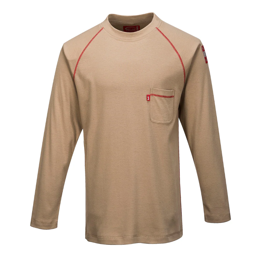 Portwest FR01 - Bizflame FR Crew Neck (Khaki)